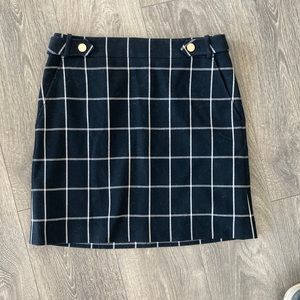 Loft plaid skirt A Line with lining
